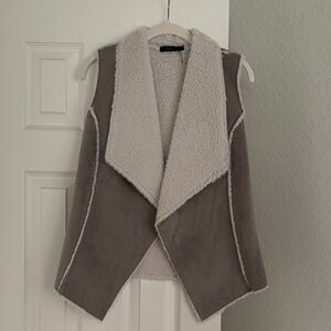 THML Tan and Cream Vest